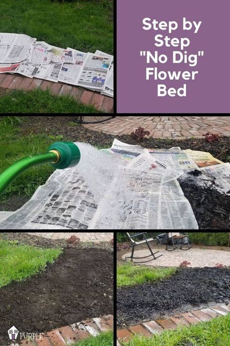 How To Build A Flower Bed Front Yards, Garden On Uneven Ground, Adding Soil To Flower Bed, Sand Flower Bed, Flowerless Flower Bed Ideas, Create Flower Bed, No Dig Border Landscaping, How To Build Flower Beds, How To Make Flower Beds Around House