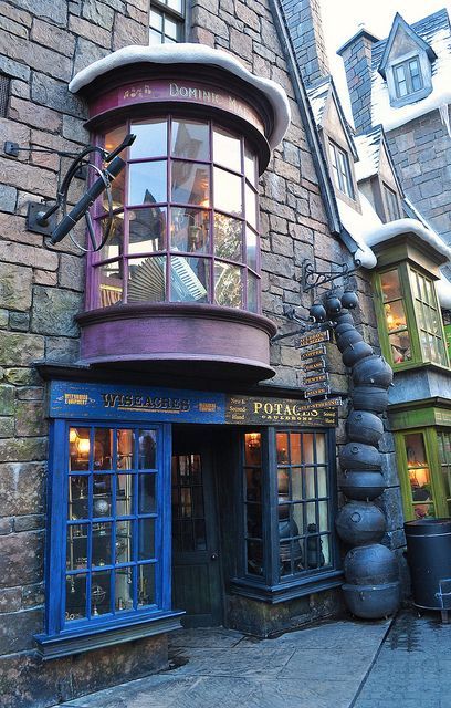 Diagon Alley Shops | Store On Diagon Alley | Flickr - Photo Sharing! Diy Harry Potter Party, Diagon Alley Shops, Hery Potter, Wizard Wheezes, Party Design Ideas, Diy Harry Potter, Thanksgiving Week, Harry Potter Universal Studios, Universal Studio