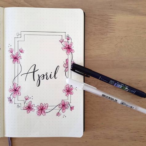 Cherry Blossom Bullet Journal, Bujo Mai, Bujo Themes, Cherry Blossom Theme, Journal 2024, Planner Obsessed, Passion Planner, Journal Inspo, Bujo Inspiration