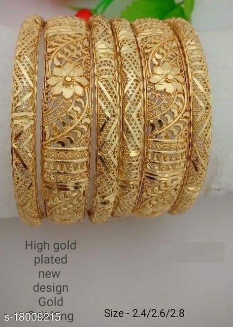 Gold Bengals Designs, Gold Bengals, Gold Set Design, Fancy Bracelet, Gold Jewels Design, Gold Bridal Necklace, Flower Machine Embroidery Designs, Gold Bangles For Women, Latest Bracelets