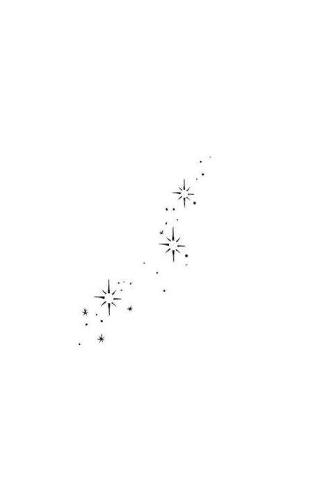 Celestial Tiny Tattoo, Trail Of Stars Tattoo, Sparkle Trail Tattoo, Meteor Shower Tattoo, Twinkle Tattoo Stars, Sparkle Tattoo Ideas, Believe Wrist Tattoo, Tattoo Sentences, December Friday