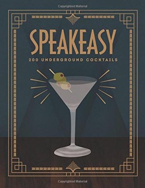 French 75 Cocktail, Speakeasy Party, Inspiration Typographie, Vintage Cocktails, Drinking Gift, Great Gatsby Party, Cocktail Book, Gatsby Party, Cool Books