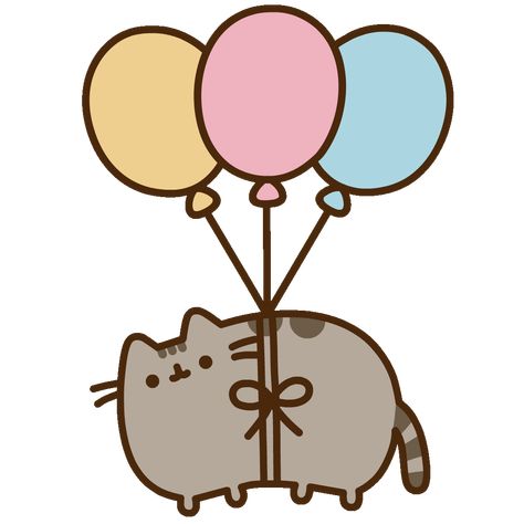 cat celebrate Sticker by Pusheen Pusheen Balloons, Pusheen Birthday, Pusheen Stickers, Happy Birthday Gif, Cat Celebrating, Pusheen Cute, Cat Ideas, Pusheen Cat, Cat Icon