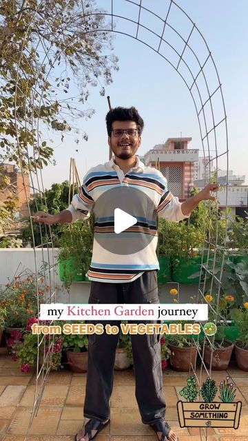 Hemvini Organics India🌍 on Instagram: "Home Kitchen gardening urban…

Aap bhi apna Vegetable Gardening 👨‍🌾 start karna chahte ho ? Here’s a step by step BEGINNER guide to help you live your dream (along with timelines) 👇🏻

✨ PREPARATION in MAY ✨

Summers abhi peak pe hai at most places so hum sirf prep work karenge

➡️ Get your hands on grow bags, 3 sizes I use are -
15 x 12 inch: For one single plant of any veggie
24 x 9 inch: For all leafy greens like Palak, Chaulai etc
6 x 2 ft: For clubbing 6-8 different veggies together

➡️ Seeds aap local seed stores se lana ya fir online from @allthatgrows.in @organicbazarofficial

➡️ Soil Mix ke liye - Garden Soil, Cow dung manure and vermicompost. Agar mitti chikni hai then can add red construction sand. Cocopeat is OPTIONAL.

➡️ You’ll have Terrace Vegetable Garden Ideas Indian, Terraced Vegetable Garden, Home Vegetable Garden Design, Arched Trellis, Creepers Plants, Kitchen Gardening, Indian Garden, Homegrown Food, Grow Bags