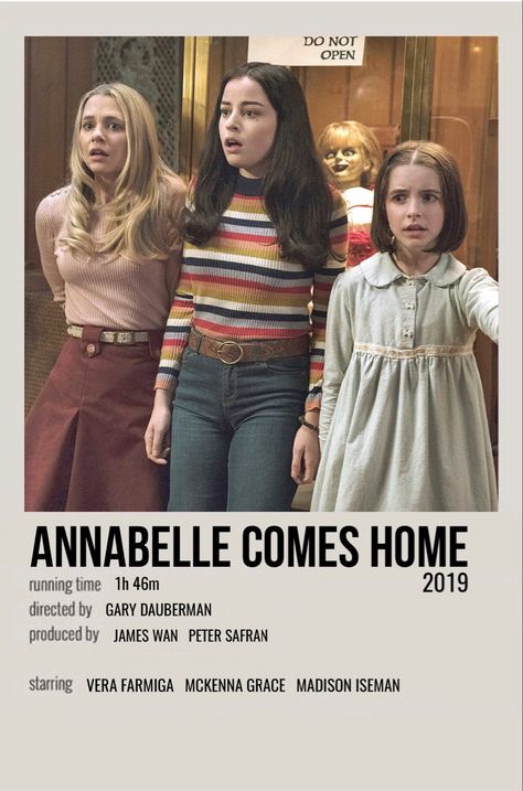 Annabelle Comes Home, Annabelle Creation, Conjuring Universe, Polaroid Movie Poster, Posters Minimalist, Iconic Movie Posters, Vera Farmiga, Film Posters Minimalist, رعب نفسي