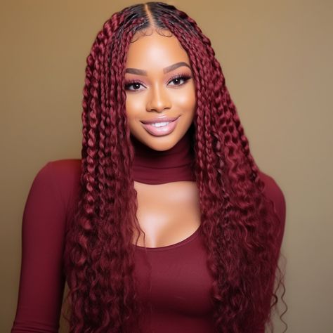 100% Human Hair Burgundy Deep Wave, Hair Burgundy, High Quality Wigs, Hair Solutions, Burgundy Hair, Braiding Hair, Deep Wave, 100 Human Hair, Hair Products