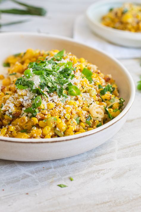 Elote Corn, Mexican Street Corn Salad, Creamy Potato Salad, Chili Seasoning, Mexican Street Corn, Mexican Street, Street Corn, Ears Of Corn, Corn Kernel