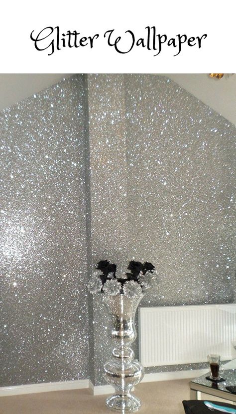 Glitter Fabric Wall Paper ,Bling Wall covering. #Glitterwallpaper #Blingwallcovering Glitter Wall Paper | Bling Wall Covering #amz affiliate Glitter Accent Wall, Glitter Bedroom, Glitter Room, Glitter Paint For Walls, Glamour Decor, Glitter Wall, Glitter Decor, Accent Wall Bedroom, Glam Decor