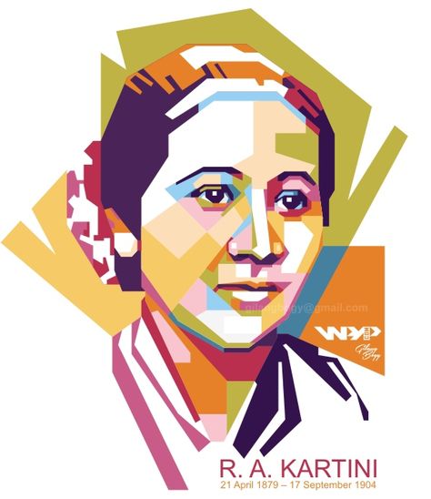 R.A. KARTINI in WPAP on Behance Foto Ra Kartini, Kartini Quotes, Ra Kartini, Sketch Tutorial, Wpap Art, Pop Art Portraits, Sketches Tutorial, Design Reference, R A