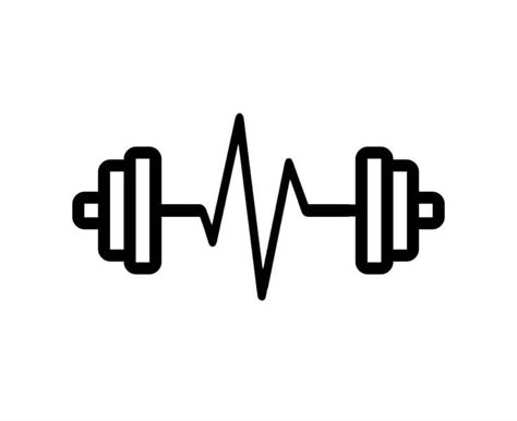 Weightlifting Tattoo, Gym Icon, Heartbeat Tattoo, Gym Art, Gym Logo, Gym Aesthetic, Doodle Tattoo, Fitness Logo Design, Tatuaje A Color