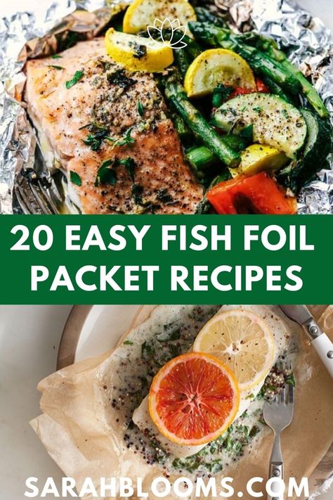 20 Easy Fish Foil Packet Dinners for Healthy Weight Loss Oven Foil Packets, Fish In Foil Packets, Foil Packet Recipes, Grilled Foil Packets, Foil Packet Dinners, Foil Pack Meals, Foil Dinners, Foil Packs, Foil Packet Meals