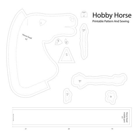 Printable Hobby Horse Pattern Horse Head Pattern Sewing, Stick Pony Pattern Free, Diy Stick Horse Pattern, Hobby Horse Sewing Pattern Free, Hobby Horse Diy Pattern Free, Stick Horse Diy Pattern Free, Stick Horse Pattern Free, Horse Sewing Pattern Free, Horse Patterns Printable