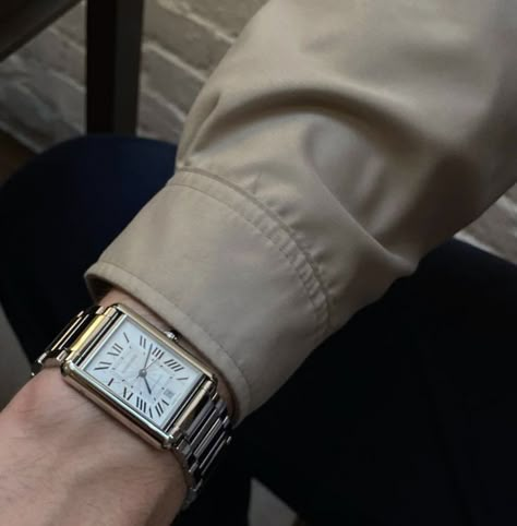 Conner Cobalt Aesthetic, Mirrored Souls, Cartier Tank Must, Casio Vintage Watch, Connor Cobalt, Mens Watch Brands, Stylish Watches Men, Tank Watch, Trendy Watches