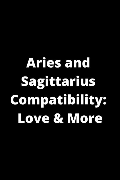 Discover the intriguing connection between Aries and Sagittarius in relationships. Dive into their love compatibility, friendship dynamics, and more. Explore the unique traits of these two fire signs and how they complement each other in various aspects of life. Whether you're an Aries or a Sagittarius or just curious about astrology, unravel the mysteries of this dynamic zodiac pairing. Explore the depth of emotions, communication styles, and shared goals that make Aries and Sagittarius a poten Sagittarius Aries Couple, Aries Saggitarius Love, Scorpio Saggitarius Compatibility, Sagittarius And Aries, Scorpio And Sagittarius Compatibility, Aries And Sagittarius Compatibility, Friendship Dynamics, Sagittarius Relationship, Sagittarius Compatibility