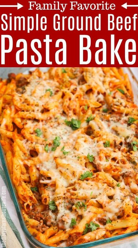 Best Italian Pasta Bake, Macaroni Main Dishes, Dump And Go Pasta Bake, Pasta And Beef Casserole, Easy Pasta Bakes Recipes, Cheesy Pasta Bake Recipes, Baked Pasta Casserole Recipes, Minced Beef Pasta Bake, No Bake Pasta Recipes