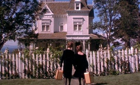 Movies with the Best Cozy Fall Vibes — Shine Daily All That Heaven Allows, Practical Magic Movie, Practical Magic House, New England Lighthouses, Real Witches, Magic House, The Rocky Horror Picture Show, White Building, Magic Aesthetic