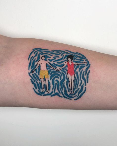 Floating In Water Tattoo, Float Tattoo, Fingerprint Tattoos, Portland Tattoo, Sketchy Tattoo, Slayer Tattoo, Sisters Tattoo, Sea Tattoo, Water Tattoo