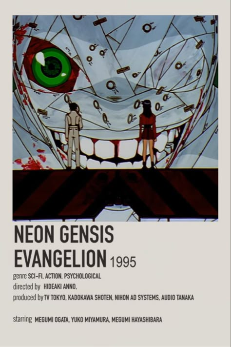 All posters are made by me <3 Old Anime Posters, Evangelion Minimalist Poster, Anime Suggestions, Best Anime Drawings, Neon Evangelion, Poster Anime, Animes To Watch, Anime Printables, Anime Watch