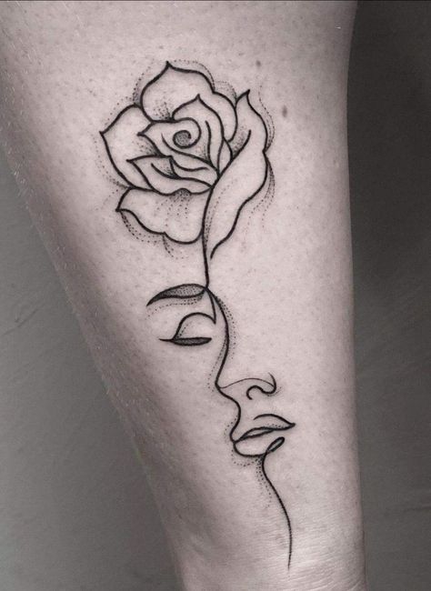 25th Birthday Tattoo Ideas, Silouette Tattoo, Tattoo That Represents Growth, Colorful Rose Tattoos, Self Love Tattoo, Tattoos For Women Half Sleeve, Silhouette Tattoos, Forearm Tattoo Women, Rose Tattoo Design