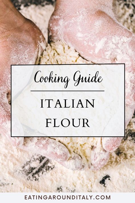 top view of hands cupping flour on a dark board with text box overlay Italian Flour Recipes, Italian 00 Flour Recipes, Caputo Flour Recipes, Recipes With Pastry Flour, Recipes Substitutions, Italian Flour, Italian Bread Recipes, Flour Biscuits, Pasta Flour