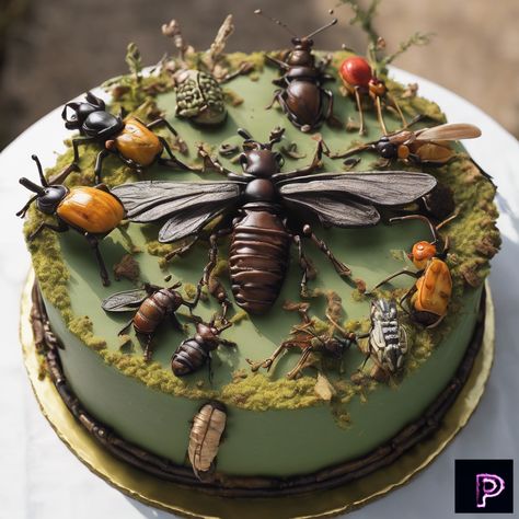 Explore the intriguing beauty of a realistic cake made with edible insects! 🍰🐜   This innovative creation showcases unique textures and colors, proving sustainable eating can be delicious.   Let PicassoAI inspire your culinary creativity!  #InsectCuisine #EdibleInsects #SustainableEating #CakeArt #PicassoAI #FoodInnovation #RealisticArt #AIArt #GenerativeArt #DigitalArt #CreativeAI #FoodPhotography #CulinaryCreativity Insect Cake, Edible Insects, Realistic Cakes, Sustainable Eating, Food Innovation, Unique Textures, Realistic Art, Generative Art, Cake Art