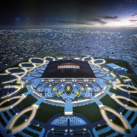 Gallery of Qatar Unveils Designs for Second World Cup Stadium - 2 Qatar World Cup Stadiums, Qatar Stadium, Al Bayt Stadium, Qatar Football, World Cup Stadiums, Stadium Architecture, Fifa 2022, Qatar World Cup, Off Line