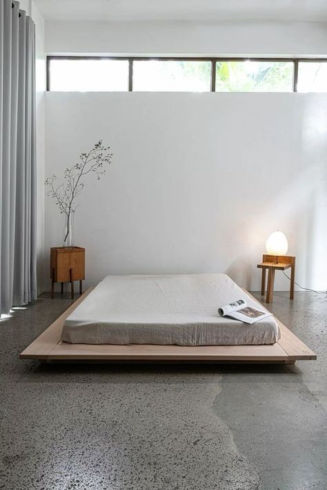 Home / X King Bed On Floor Ideas, Bed On Floor Ideas, Beds On Floor Ideas, Japanese Bed Frame, Japandi Bed, Bed On Floor, Minimal Bed Frame, Japanese Platform Bed, Minimal Bed