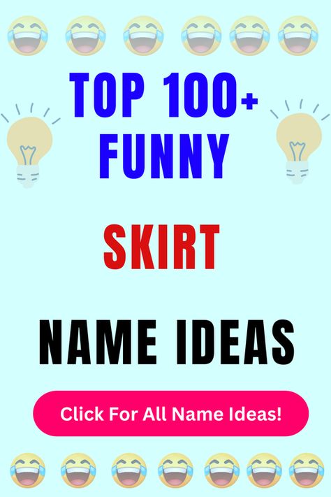 Looking for funny Skirt names? Check out our list of top 100+ funny Skirt name ideas in our blog post! Funny Personalized Tops For Gifts, Funny Name Shirts, Funny Display Names, Funny Crew Neck Top With Name Print, Funny Cotton Top With Name Print, Twisted Skirt, Night Skirt, Ballerina Skirt, Couture Skirts