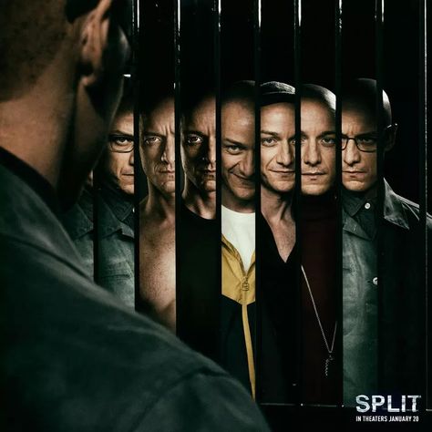 Split movie poster M.night Shyamalan, Split Movie, Betty Buckley, Tanda Tanya, Kevin James, The Splits, Multiple Personality, I Love Cinema, Movies 2016