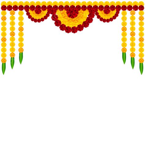 Toran Png, Marigold Decoration, Marigold Flower Garland, Marigold Garland, Birthday Card Decoration, Free Photoshop Text, Door Garland, Flower Door, Flower Background Design