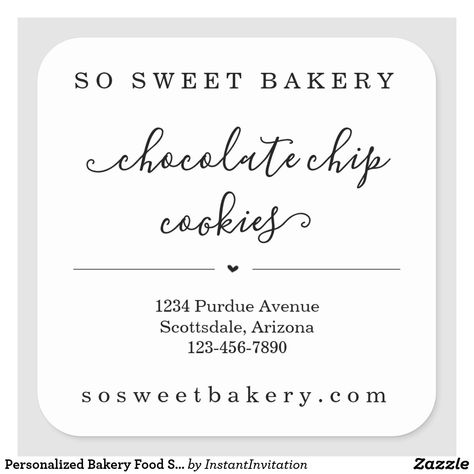 Bakery Chocolate Chip Cookies, Home Made Food, Wedding Favors Packaging, Home Stickers, Bakery Business Cards, Bakery Food, Food Sticker, Homemade Jelly, Wedding Stickers Labels