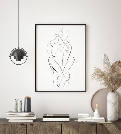 Abstract Couple Line Art, Love Print, Couple One Line Drawing, Man and Woman Print, Printable Wall Art, Bedroom Wall Decor - Etsy Couple Line Art, Drawing Man, Printable Wall Art Bedroom, Nursery Frames, Art Bedroom Wall, Wall Art Bedroom, One Line Drawing, Digital Frame, Bedroom Wall Decor