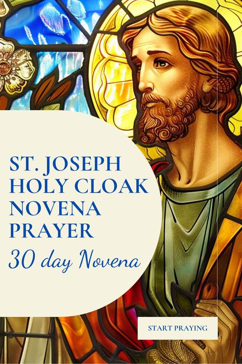 The St. Joseph Holy Cloak Novena Prayer is a profound and spiritually enriching devotion dedicated to one of the most beloved saints in the Catholic Church. This 30-day novena symbolizes the 30 years St. Joseph spent with Jesus before His public ministry, inviting the faithful to seek his powerful intercession and protection. Through daily prayers and the recitation of the Litany of St. Joseph, this novena wraps us in the spiritual mantle of St. Joseph. St Joseph Novena, St Joseph Prayer, Francis Of Assisi Prayer, Rosary Novena, Novenas Catholic, Closing Prayer, Catholic Christmas, Novena Prayers, Daily Prayers