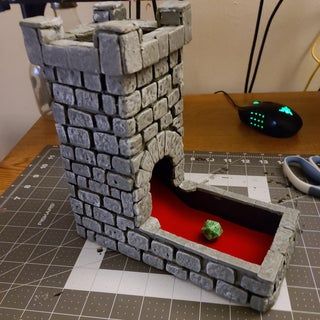 Making a Formboard Dice Tower : 9 Steps - Instructables Dnd Dice Tower Diy, Dice Tower Diy Plans, Dice Tower Diy, Diy Dice Tower, Dnd Diy, Diy Dice, Dungeons And Dragons Accessories, Dnd Crafts, Dnd Items