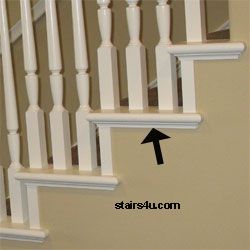 wood trim ideas | ... . This wood trim comes in a variety of differentsizes and materials Trim On Side Of Stairs, Stair Trim Ideas Stairways, Staircase Trim Ideas, Stair Edge Trim Ideas, Stair Trim Moulding, Staircase Molding Trim Work, Molding Stairs, Trim Staircase, Stair Trim Ideas