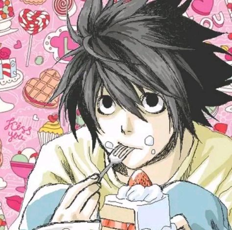 Eating Food, An Anime, Anime Character, Milk, Cake, Hair, Anime, Black