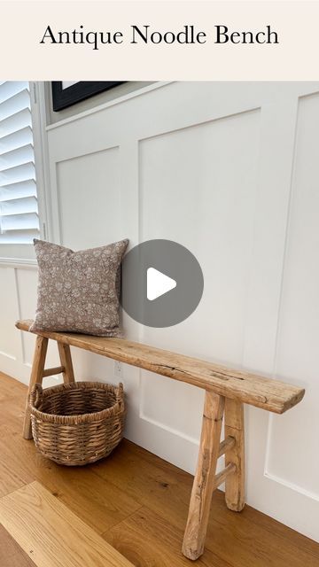 Jordan farmer on Instagram: "Comment: Shop for the link 
Ooh I found my antique Noodle bench for a good price!! I’ve had mine for years! It’s perfect for entryways, hallways, end of the bed, wherever!! #homedecor #trending #home #interiordesign" Noodle Bench, Farmer, Noodles, Hallway, Entryway, Bench, Jordan, Interior Design, Bed