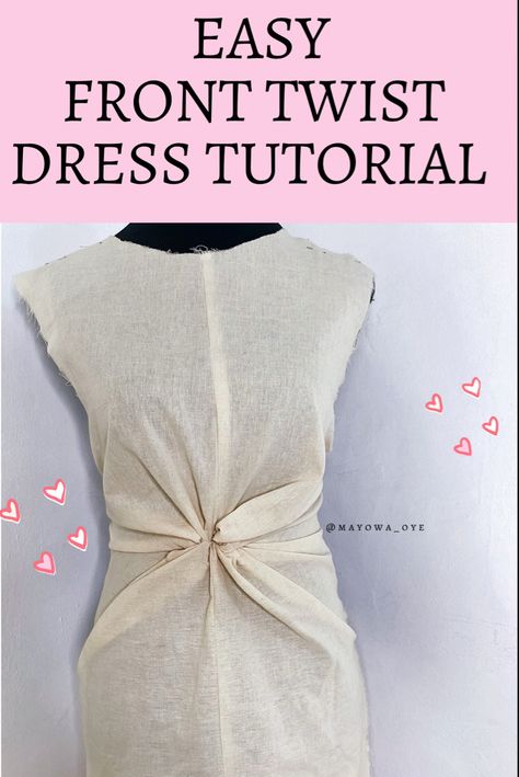 Twisted Dress Pattern Tutorials, Twisted Dress Pattern, Twist Knot Dress Pattern, Twist Knot Top Pattern, Twist Dress Pattern Tutorials, Twisted Front Top Pattern, Twist Front Dress Sewing Pattern, Twist Front Dress Pattern, Twist Dress Pattern