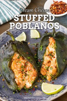 Cheese Stuffed Poblano Peppers, Poblano Recipes, Stuffed Poblanos, Poblano Peppers Recipes, Poblano Peppers, Stuffed Poblano Peppers, Cheese Stuffed, Red Sauce, Peppers Recipes