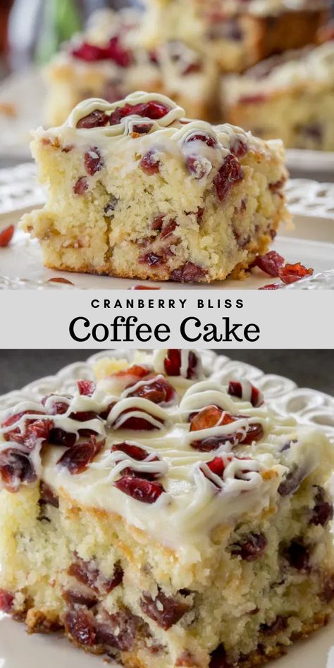 Cranberry Bliss Coffee Cake, Cranberry Coffee Cake Recipes Sour Cream, Cranberry Buttermilk Breakfast Cake, Berry Bliss Cream Cheese Coffee Cake, Cranberry Bliss Cake, Cranberry Orange Coffee Cake Recipes, Fresh Cranberry Cake Recipes, Christmas Coffee Cake Breakfast, Cranberry Pecan Coffee Cake