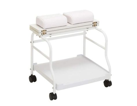 Facial Trolley Beauty Salon Nail Salon Or Foot Bath Spa Portable Cart For Foot Rest Or Pedicure Two Colors Option Elitzia ET27969 (White) Pedicure Trolley, Spa Portable, Pedicure Station, Foot Pedicure, Massage Equipment, Wellness Massage, Pedicure Manicure, Trolley Cart, Professional Massage