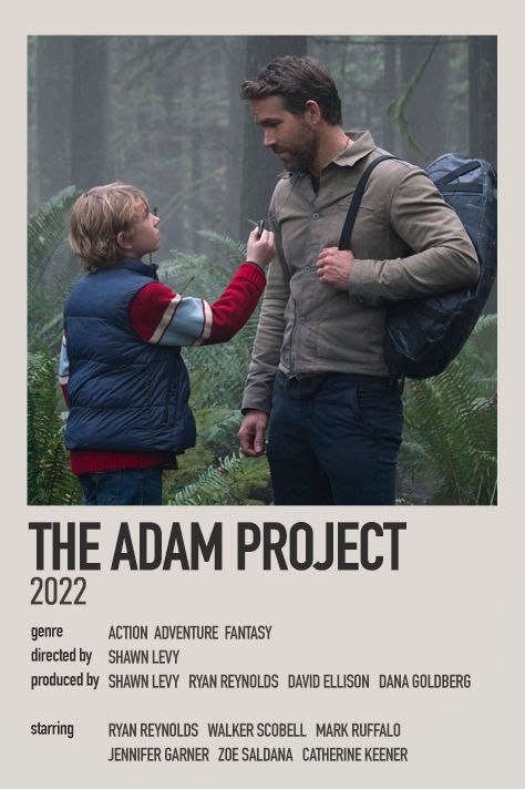 Adam Project Movie, The Adam Project, Movie Poster Project, Shawn Levy, Adam Project, Adam Reed, Adams Movie, Movie Classics, Action Movie Poster