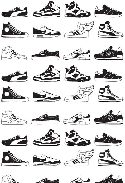 New illustration coming soon #silhouette #trainers #sneakers #kicks www.sweetdesignstudio.co.uk How To Draw Shoes Sneakers, Shoes Illustration Sneakers, How To Draw Sneakers, Shoes Ideas Drawing, Shoe Reference Drawing, Shoe Tattoo Ideas, Drawing Ideas Shoes, Shoes Design Drawing, Trainers Drawing