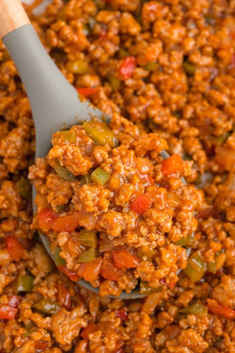 Sloppy Joes Turkey, What To Do With Ground Turkey Meat, Healthy Sloppy Joe Recipe Ground Turkey, Ground Turkey Barbecue Recipes, Ground Turkey And Beef Recipes, What To Make With Ground Turkey Healthy, Turkey Sloppy Joes Healthy, Ground Turkey Cream Cheese Recipes, Ground Turkey Sandwich Recipes