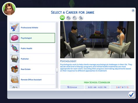 Psychologist Career More Careers Sims 4, Sims 4 Singer Career, Sims 4 Modeling Career, Sims 4 Lawyer Career, Sims 4 More Jobs, Sims 4 Fashion Designer Career, Sims 4 Jobs Mods, Sims 4 Careers, Sims 4 Jobs