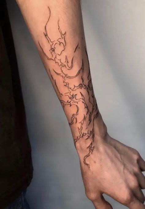 Forearm Tats, Blitz Tattoo, Arm Tattoos For Guys Forearm, Wrist Tattoo Designs, Simple Tattoos For Guys, Wrist Tattoo Ideas, Web Tattoo, Sigil Tattoo, Flame Tattoos