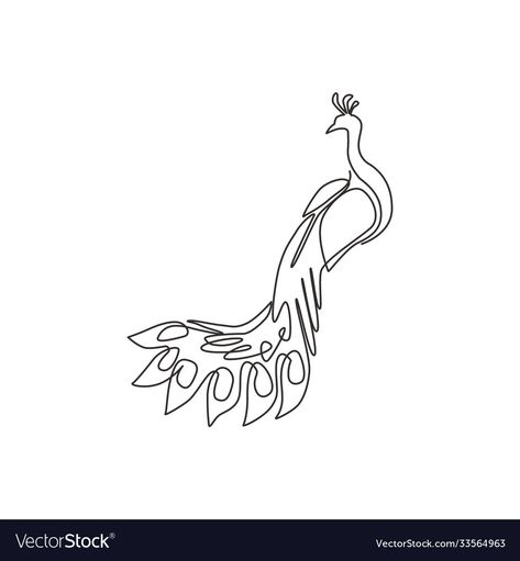 Peacock Line Tattoo, Peacock Tattoo Minimalist, Fine Line Peacock Tattoo, Peacock Line Drawing, Peacock Line Art, Drawing Of Peacock, Peacock Drawing Simple, Peacock Drawing Easy, Small Peacock Tattoo