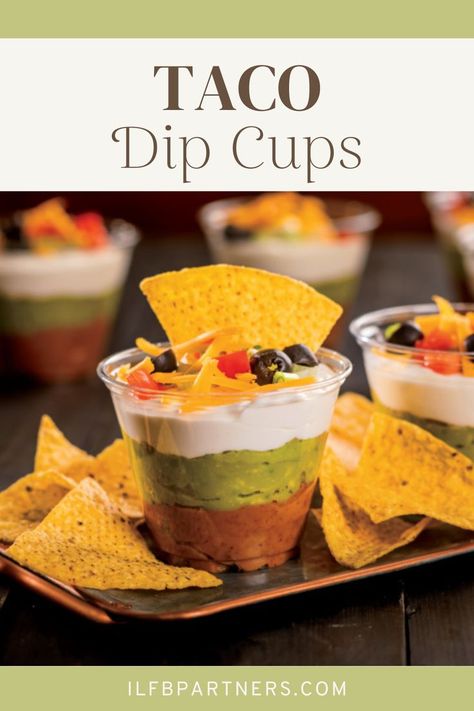 Taco Dip Cups Taco Dip Cups, Driveway Party, Family Fall Festival, Tailgate Menu, Fiesta Wedding Shower, Baby Shower Appetizers, Shower Appetizers, Tailgate Recipes, Seven Layer Dip