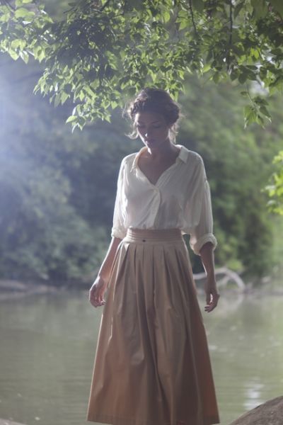 Stile Hippie Chic, White Blouse Outfit, Dorothy Dandridge, Skirt Diy, Sheer White Blouse, Dresses For, Look Retro, Stil Elegant, Casual Winter Outfits