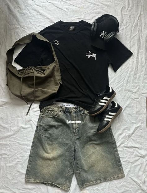 Baggy Clothes, Street Fashion Men Streetwear, Guys Clothing Styles, Outfit Inspo Casual, School Looks, Streetwear Men Outfits, Urban Outfits, Looks Style, Casual Style Outfits